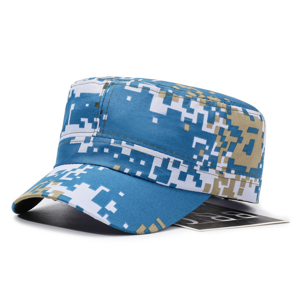 Wholesale Men's Spring and Autumn Camouflage Flat Top Hat…