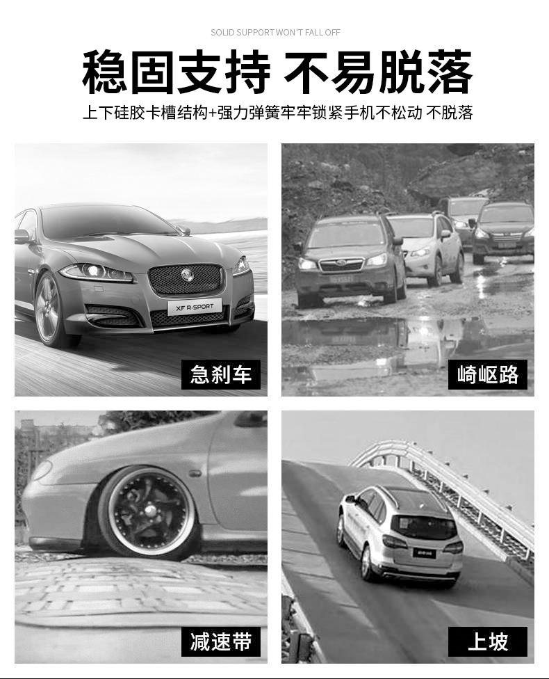 Popular high-end car phone holder, multifunctional navigation support, car model, parking number plate, perfume diffuser