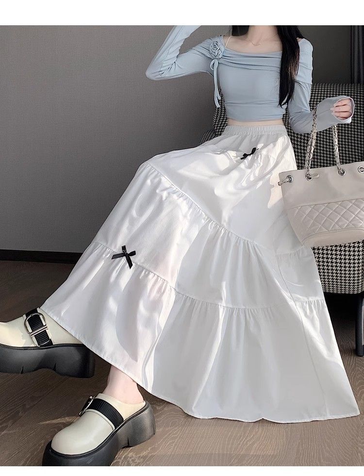 Sweet White Layered Cake Skirt