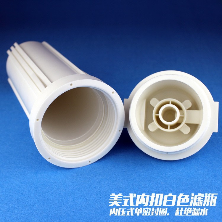 Botella de filtro transparente de 10 pulgadas 6 puntos engrosada a prueba de explosiones PP cartucho de filtro blanco purificador de agua accesorios 3/4 interfaz filtro de 5 pulgadas