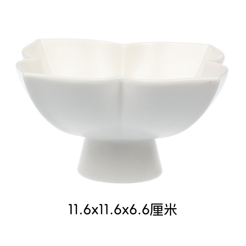 白磁クラフト、シンプルスタイル、高級感、創作花の賛歌、陶磁器食器セット、お手入れ簡単食器セット|undefined