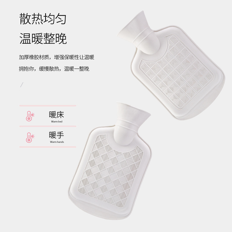 Dreamhe Rubber Hot Water Bag Cartoon Filled Bag Cute Plush Bear Hand Warmer Women's Belly Warmer Hot Water Bag Wholesale