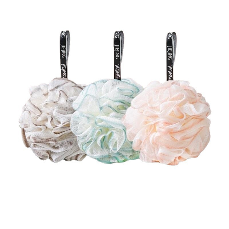 Bola de baño de alta calidad gran no dispersa toalla de flores de baño de alto valor de la cara mujer bola de baño toalla de espuma de espalda toalla de espuma