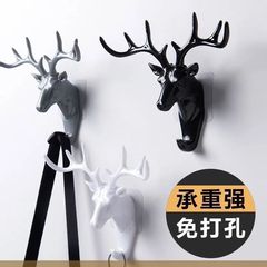 鹿の角玄関家の装飾フック壁ラック壁掛けクリエイティブ壁ホーム鹿の頭の壁キーラック