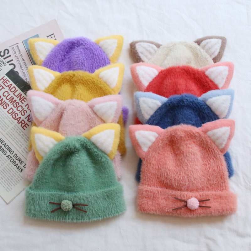 Children Unisex Cute Solid Color Patchwork Baby Hat display picture 1