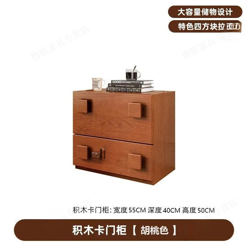 中古风实木卡门柜组合模块复古斗柜沙发边柜卧室客厅储物柜电视柜|undefined