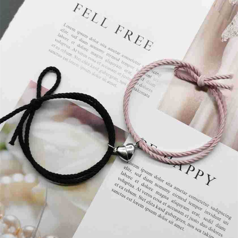 New Love Magnet Attracting Student Couple Bracelet Dual-Purpose Small Rubber Band to Tie Hair Bracelet