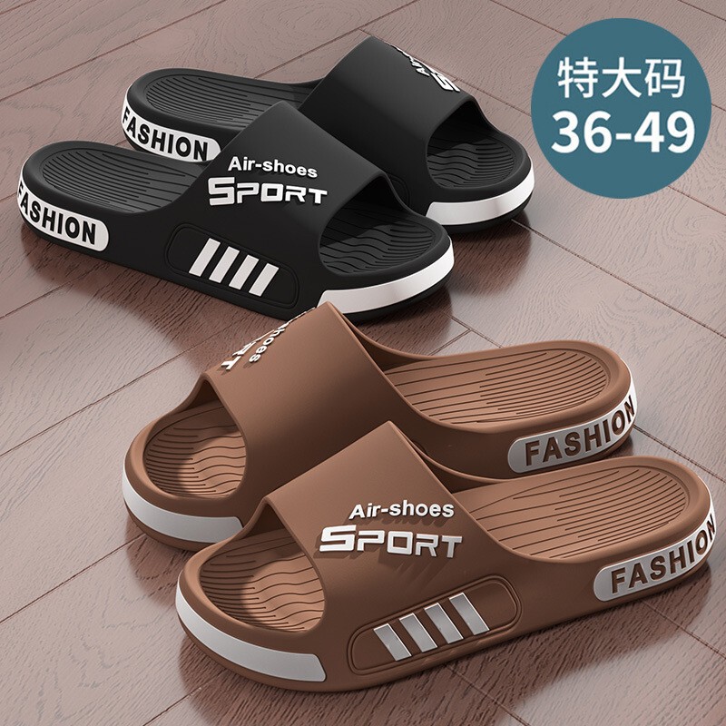 2025 New Men's Slippers Summer Home Wear plus size Non-slip Slip-on Sports Thick Sole Outdoor Sandals and Slippers