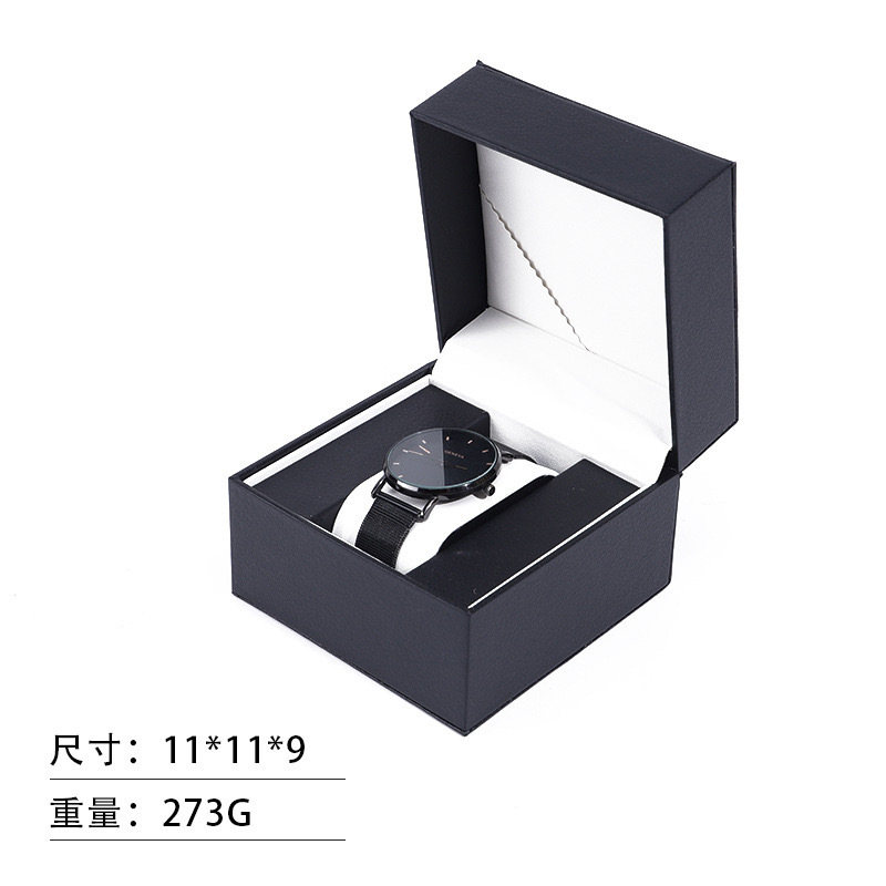 109#블랙 - 직각 자동차 이중선 시계 상자