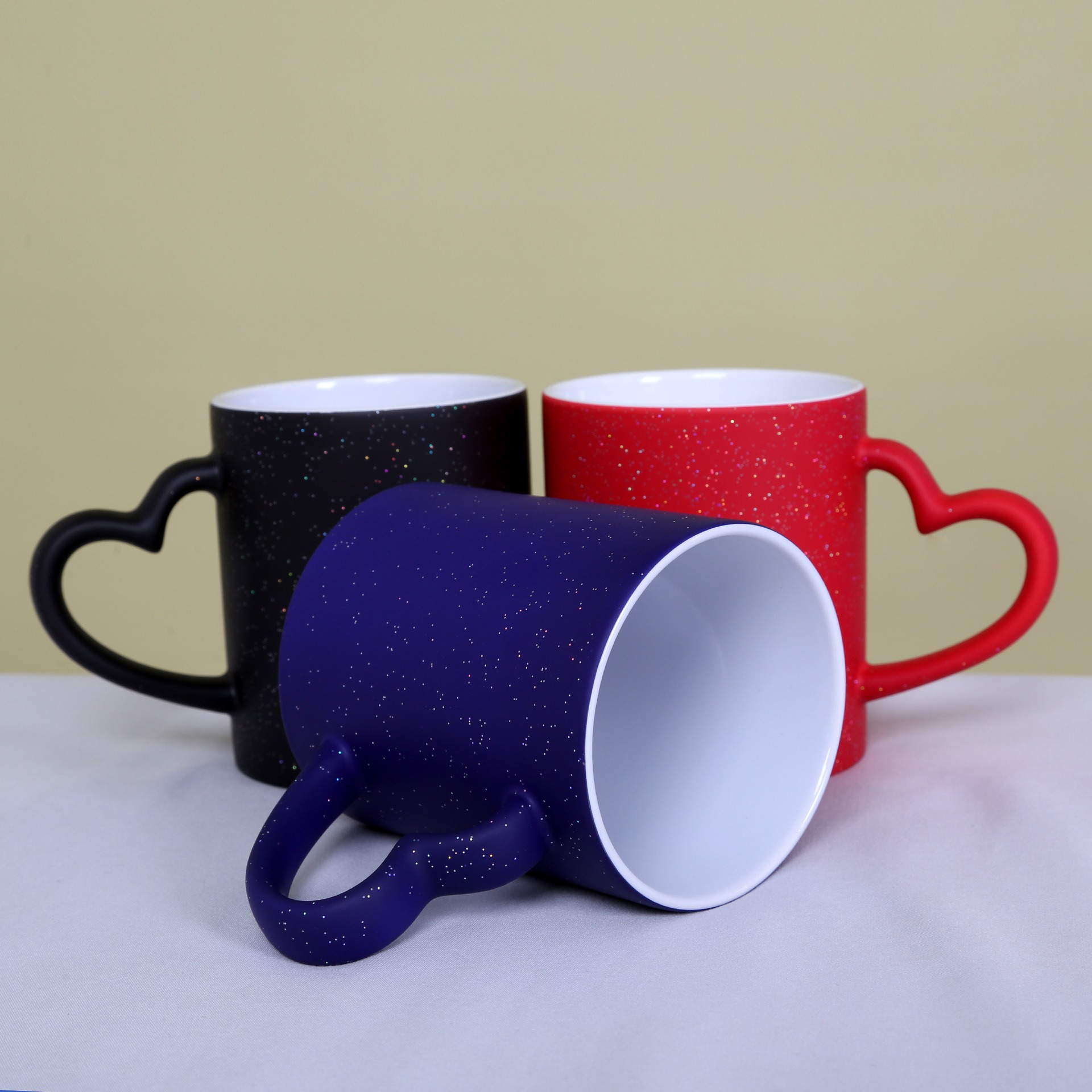 Creativo transfronterizo nuevo estilo Hidden Message Coffee cerámica cocina mensaje oculto taza de café