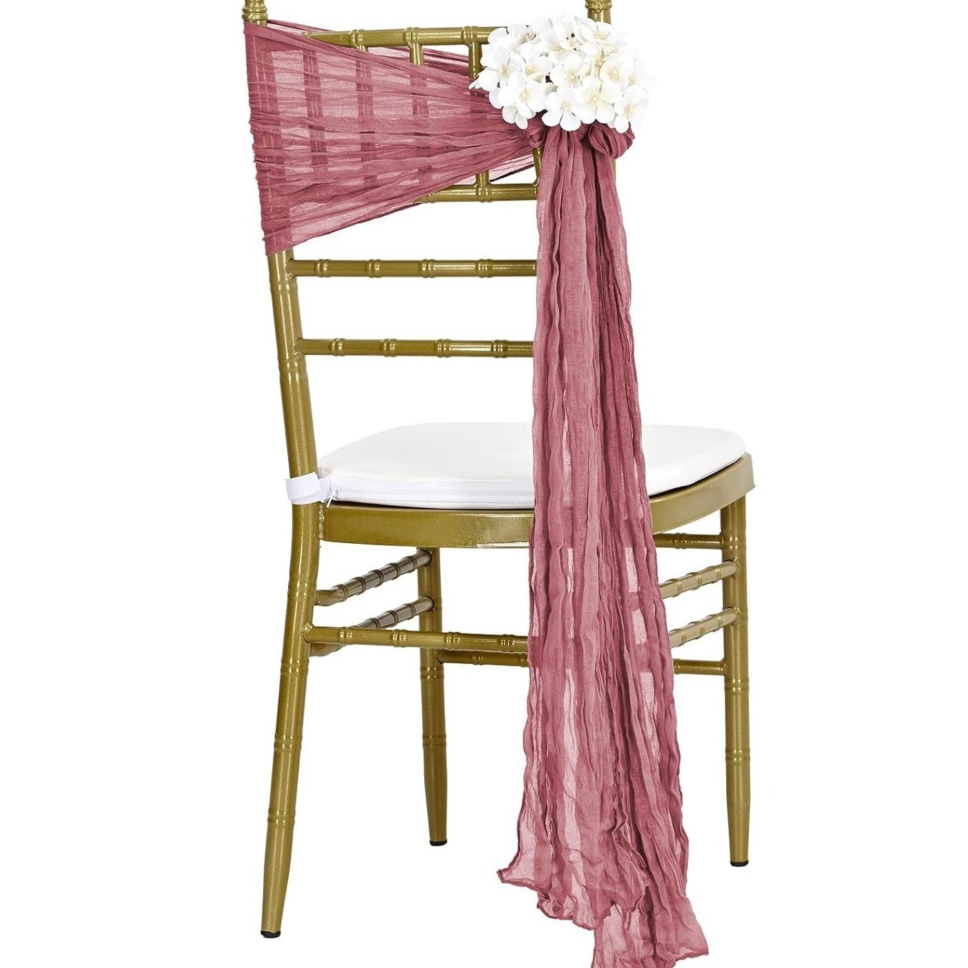 Flor de Bali cascada mariposa decoración de boda hotel decoración de reunión banquete cubierta de silla transfronteriza