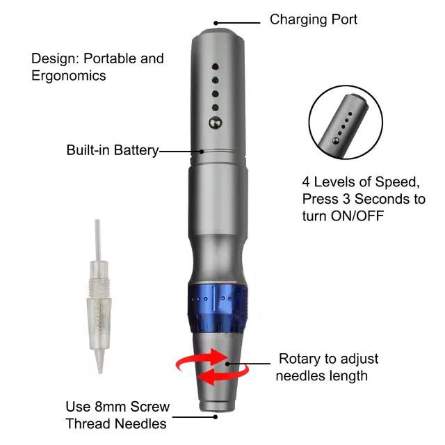 Instrumento de tiro completo inalámbrico D2 (tornillo negro)