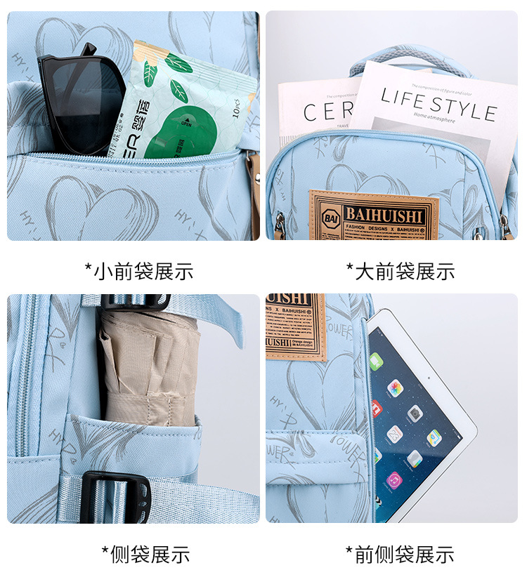 New Backpack Men Women Students Bag School Backpack Lightweight Large Capacity Shoulder Bag Outdoor Travel Commuter Pack