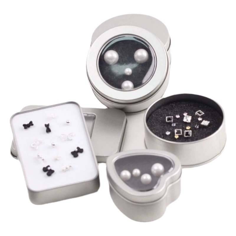 Брелок жесть коробка спот матовый значок для открытия окна железный ящик ювелирные изделия серьги ювелирные изделия