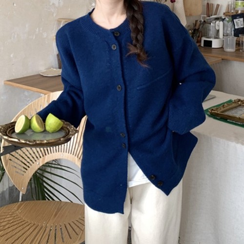 KANING loose Japanese style soft and lazy style knitted cardigan for women 2025 autumn and winter new sweater jacket design