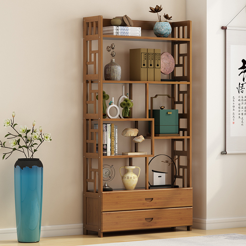 [Can do export processing] antique display shelf display cabinet multi treasure shelf tea set tea storage display rack