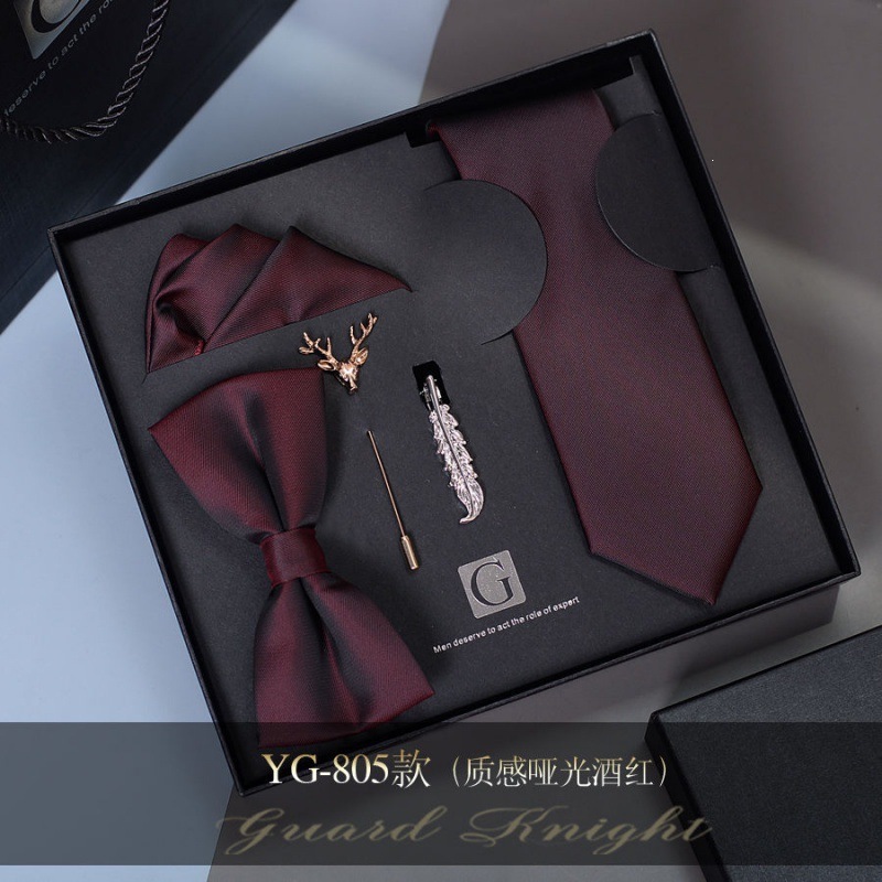 Caja de regalos de boda de novio formal europeo y americano corbata casual coreana para niños regalos de San Valentín sin golpear image 7