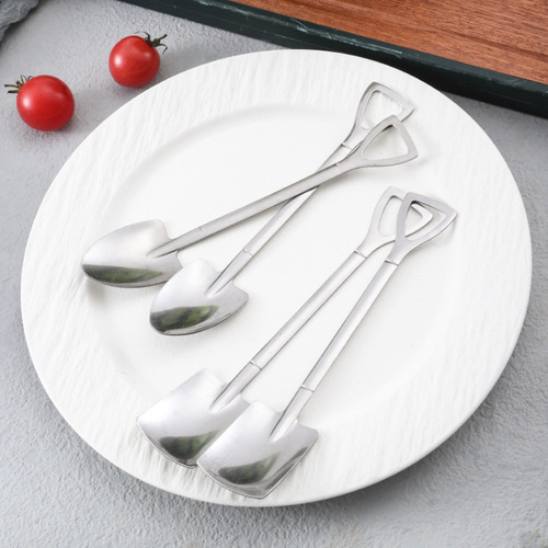 Stainless steel spoon, shovel spoon, watermelon spoon, Internet celebrity creative high-end shovel spoon, snow cream dessert spoon, soup spoon, stirrer spoon