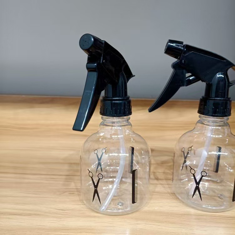 Barbería pulverización de agua pulverización de agua pulverización de maquillaje transparente prensado barbería tijeras pulverización de fábrica fuente al por mayor image 2