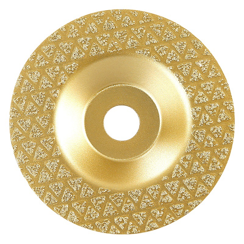 Diamante soldado tazón estrellado disco de molienda mármol piedra británica azulejo de cerámica biselado recorte ángulo amoladora Placa de molienda