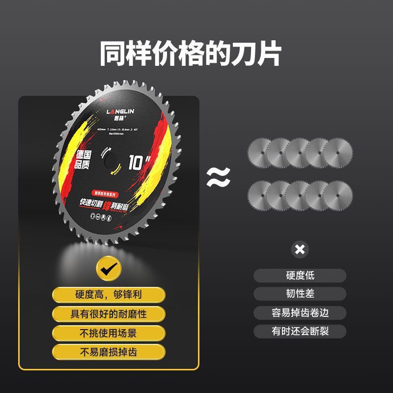 New alloy steel grass cutting blade, high hardness, super wear-resistant, for gasoline-powered lawn mowers and brush cutters, specifically for Amazon foreign trade