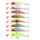 Shallow Diving Minnow Lures Sinking Hard Baits Fresh Water Bass Swimbait Tackle Gear