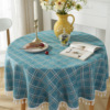 Hanfeng INS round table cloth double -striped plaid table cloth picnic cloth picnic iconic coffee table cloth student dormitory table cushion