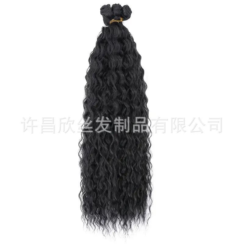 DEEP ocho piezas de cabello de fibra química europea y no americana cortina de cabello de alta temperatura de agua jacquard cabello latino cabello de fibra química