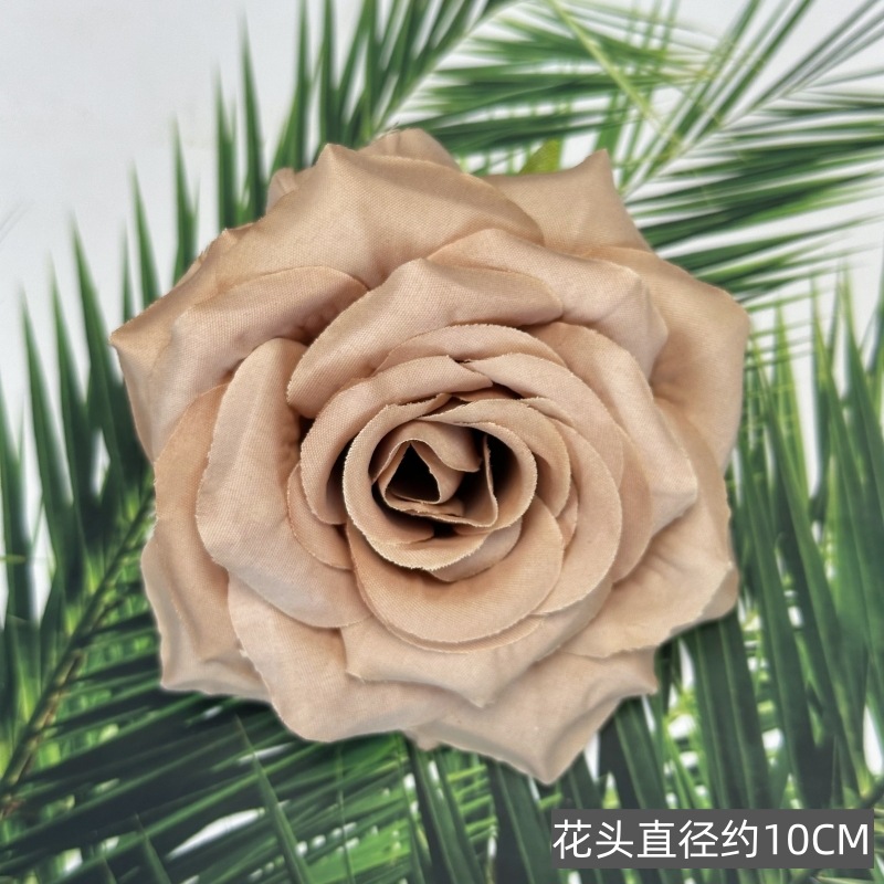 Franela artificial flor Rosa cabeza ramillete rojo boda flor pared tiro apoyos flor artificial arco flor artificial al por mayor