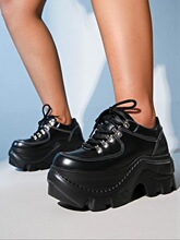 D 36511 Chunky Chain Platform Shoes ����ɸ�Ь �羳ŷ��