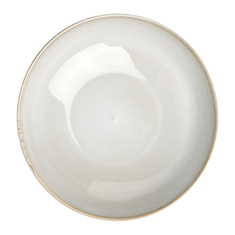 Retro estilo simple trazado cuenco de cerámica de color sólido cuenco de platos de ensalada