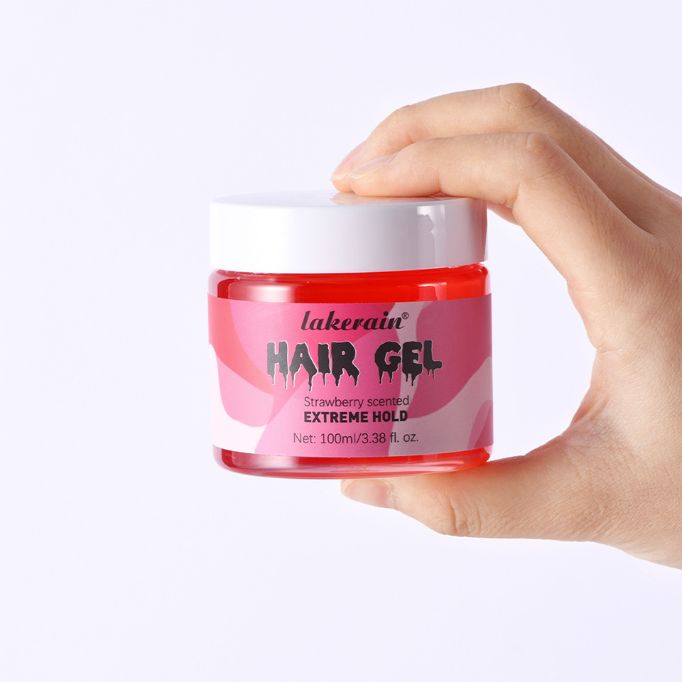 Lakerain Transparent Gel Hair Gel 100ml, a hair gel for styling curly hair, creating fluffy bubbles and elastic hair undefined