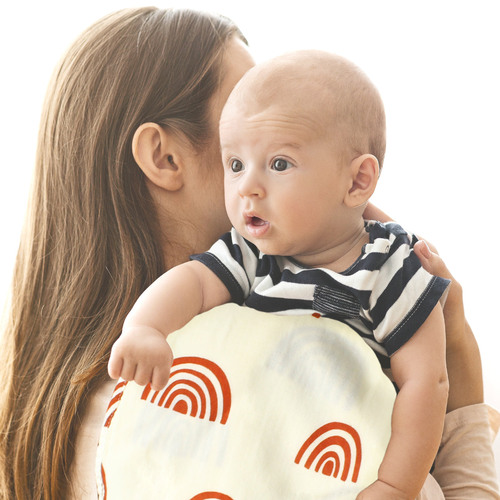 Baby saliva towel bamboo cotton gauze bib newborn baby shoulder pads anti-spill milk burp towel bib mother and baby supplies