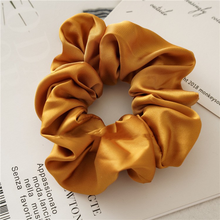 Sweet Solid Color Cloth Handmade Hair Tie display picture 4