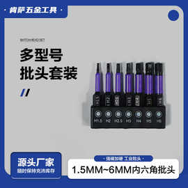 TS2电钻内六角批头套装十字梅花型子弹头扭力批多种电动批头套装