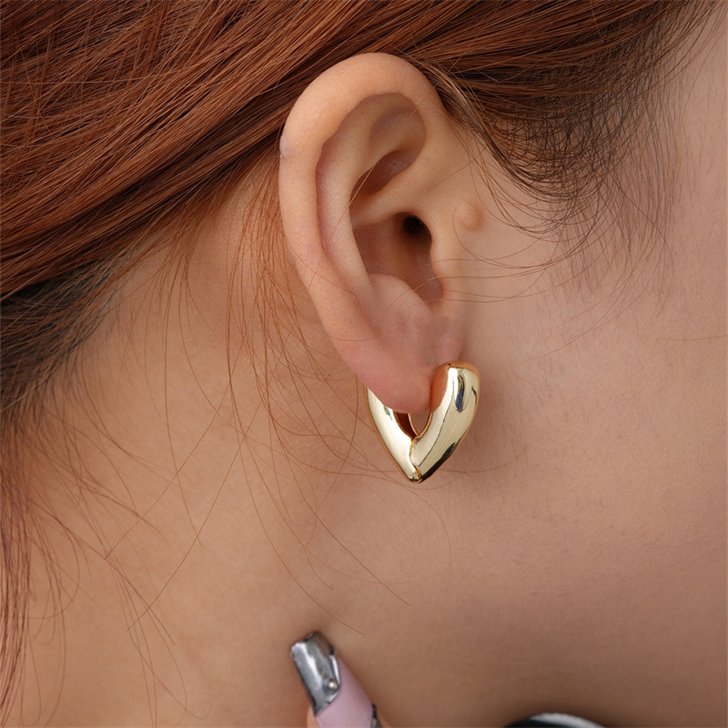 1 Pair Simple Style Geometric Plating Stainless Steel Hoop Earrings Drop Earrings display picture 4