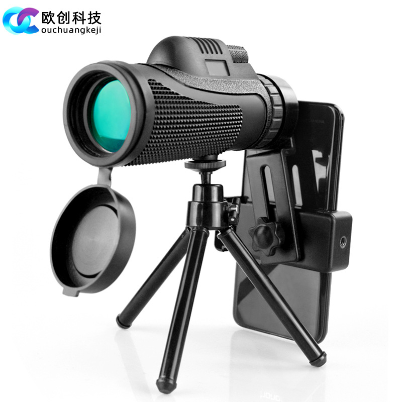 厂家批发单筒望远镜40x60户外高清高倍微光野外探险工具跨境新品