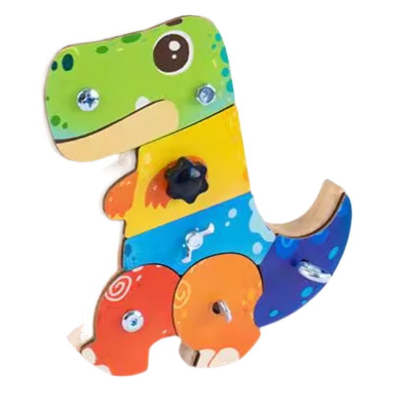 Plantoys niños tornillo ensamblaje juguetes puzzle de madera juguetes regalo de mano 5455