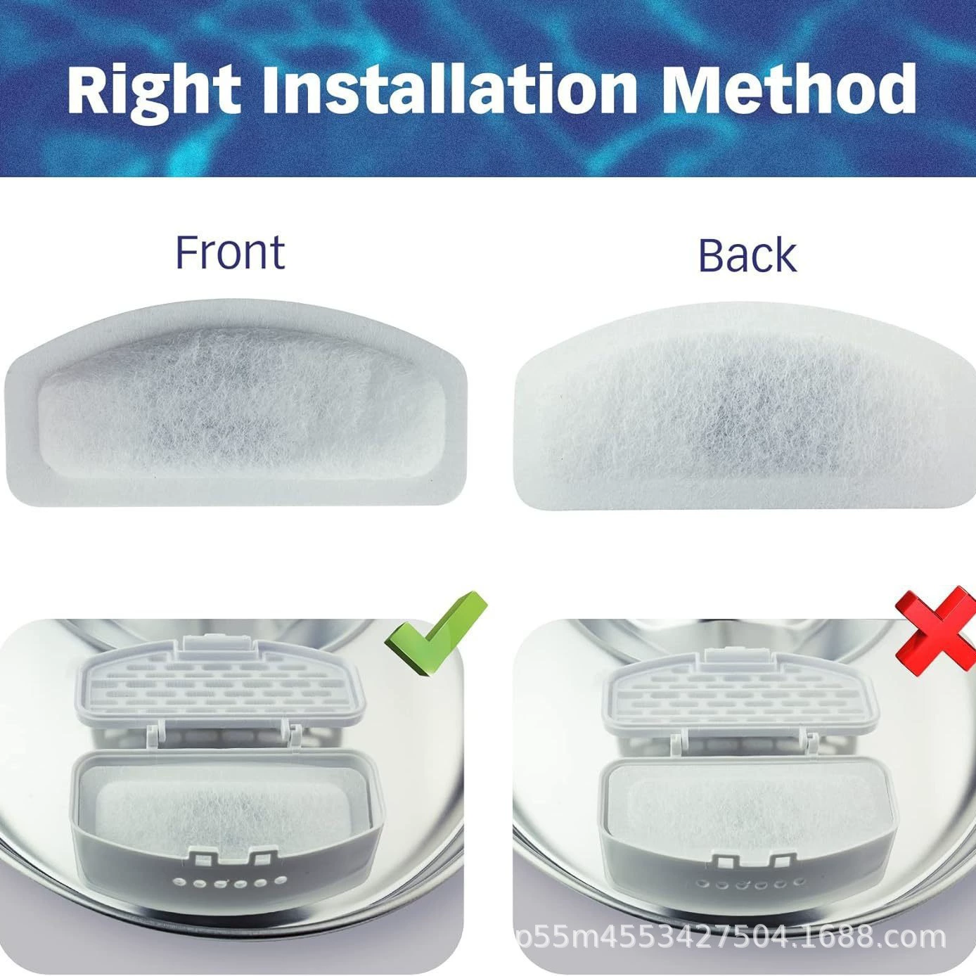 Самый продаваемый фильтр для фонтана для домашних животных на Amazon