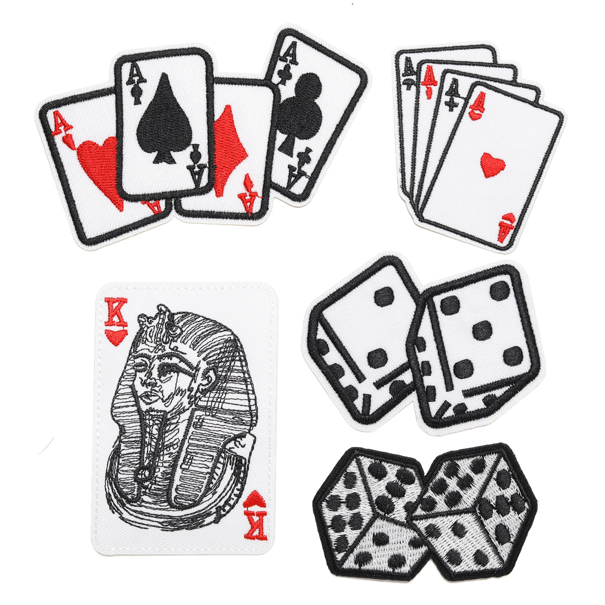 embroidery playing card cloth sticker bag shoes and hats clothing accessories sieve patch badge