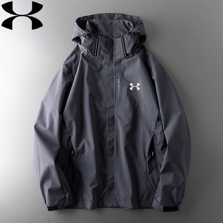 アンマ春秋突撃服男女新型UA防風防水三合一カップル保温ジャケット登山コート|undefined