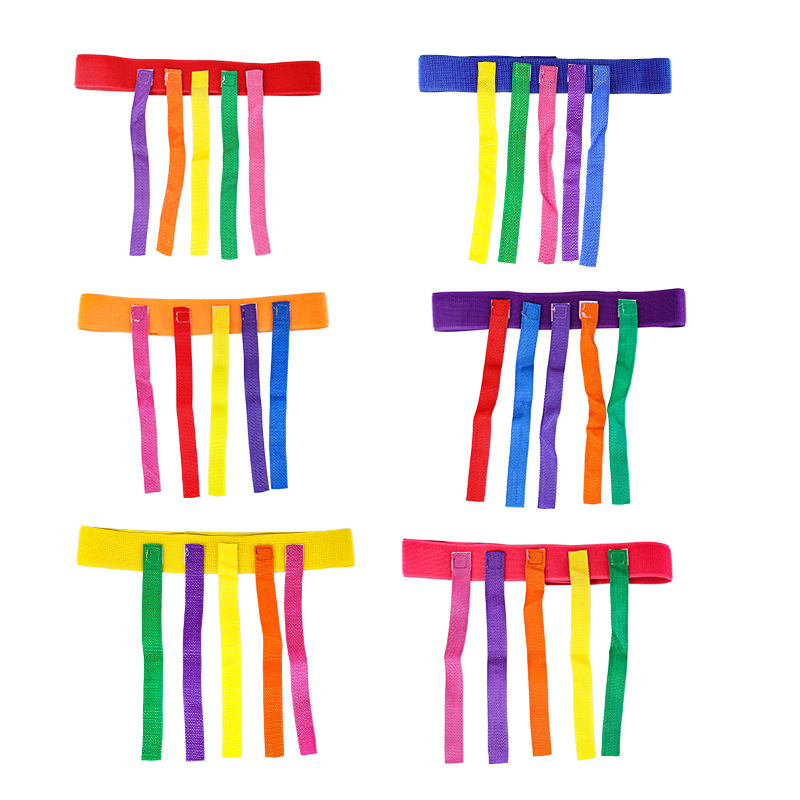 Tail-pulling Kindergarten Toy Vest Sticky Jersey Velcro Parent-child Game Outdoor Props Tail-chasing