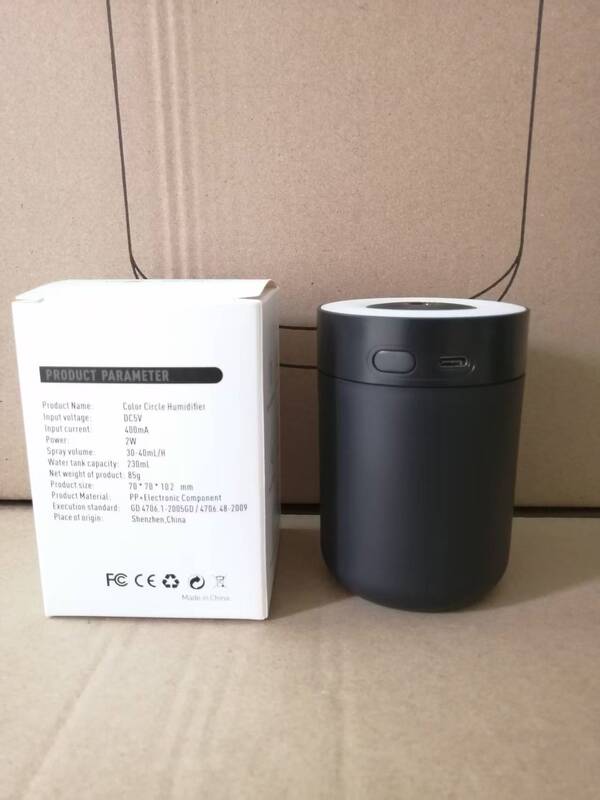 跨境新款桌面办公室车载usb迷你加湿器小型家用炫彩氛围灯补水|undefined