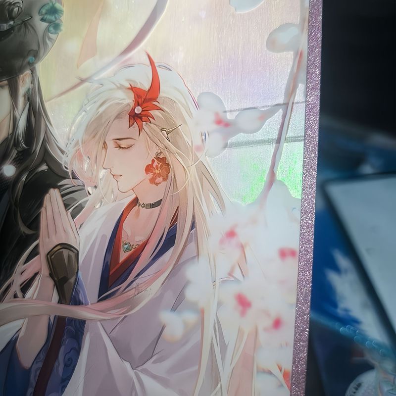 アクリルダブルフラッシュカラーペーパーアニメーション反射レーザー二次元周辺コミコンDIY流砂カラーペーパー製図|undefined