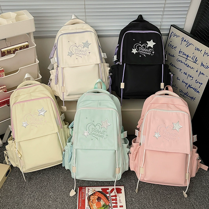 Capacious backpack for leisure, school bag for men and women