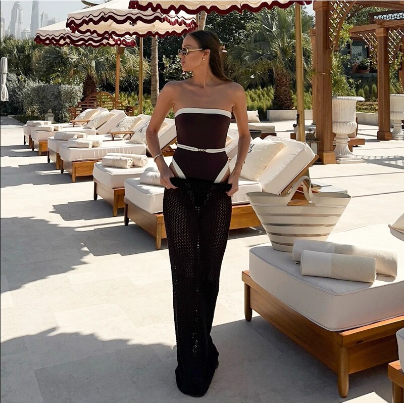 2025 one-piece swimsuit women's European and American sexy bikini new ladies stitching cross-border swimwear wholesale bikini 2025 one-piece swimsuit women's European and American sexy bikini new ladies stitching cross-border swimwear wholesale bikini