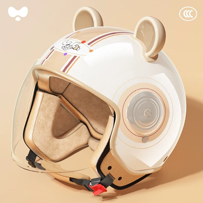 Helmet for Electric Scooters, Women's Motosiklet kaskı (dəbilqə) - 3c-adult-white-hd-long-lens-class-a-new-national-standard-one-size-fits-all