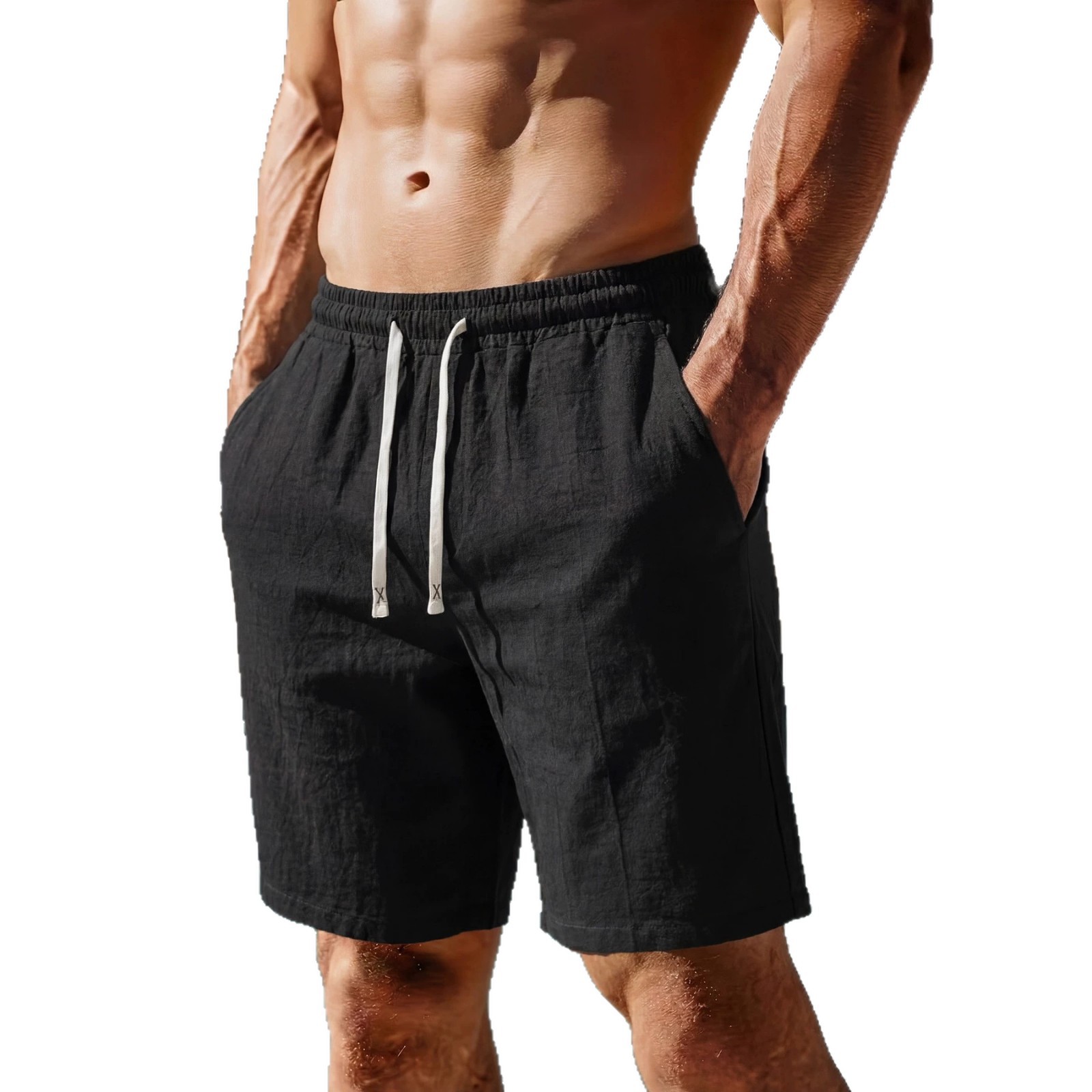 Men's Clothing Summer Men's Beach Shorts Casual Sports Fashion Fitness Loose Fit Style For Formal & Casual_viptrois.com