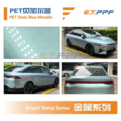 Film Pet Base Ultra-Bright No Orange | Auto Color Change Film - pet-baikal-blue-pet-slate-blue-metallic-152m17m