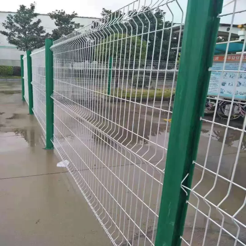 桃型柱护栏网三角折弯小区园林别墅道路护栏隔离栅高速公路护栏网